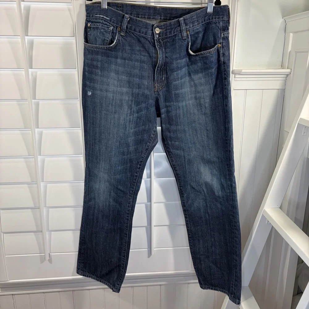 RL Denim & Supply 36x30 Slouch Dark Blue Jeans - Picture 7 of 8